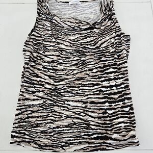 Calvin Klein Zebra Pattern Tank Top Women's L